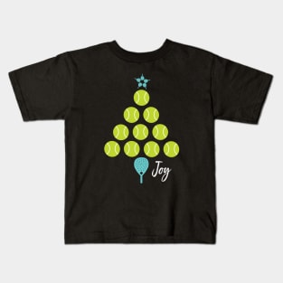 Padel Joy Christmas Tree Kids T-Shirt
